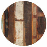 Round Table Top 70 cm 15-16 mm Solid Reclaimed Wood