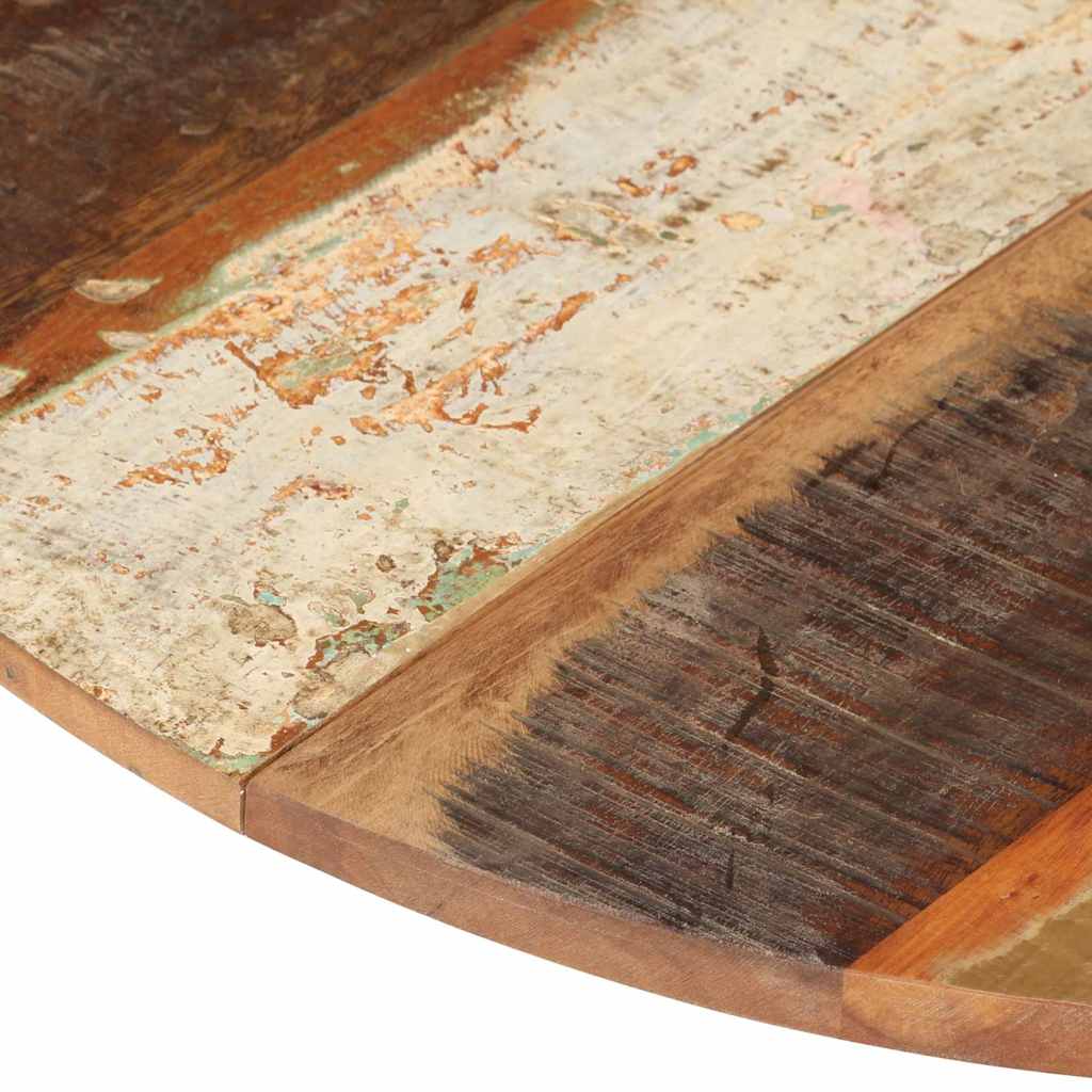 Round Table Top 70 cm 15-16 mm Solid Reclaimed Wood