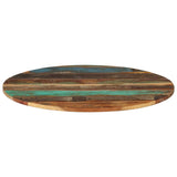 Round Table Top 80 cm 15-16 mm Solid Reclaimed Wood - Extra Image
