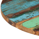 Round Table Top 60 cm 25-27 mm Solid Reclaimed Wood - Extra Image