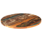 Round Table Top 60 cm 25-27 mm Solid Reclaimed Wood - 45-Degree Angle