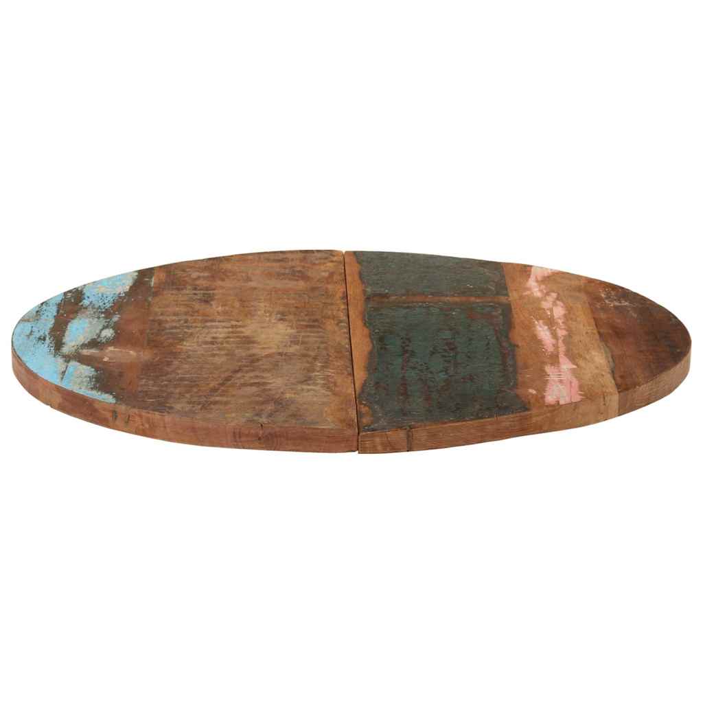 Round Table Top 70 cm 25-27 mm Solid Reclaimed Wood