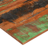 Rectangular Table Top 60x90 cm 15-16 mm Solid Wood Reclaimed - Close-Up Angle