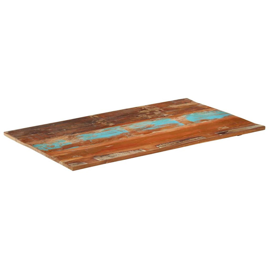 Rectangular Table Top 60x100 cm 15-16 mm Solid Wood Reclaimed