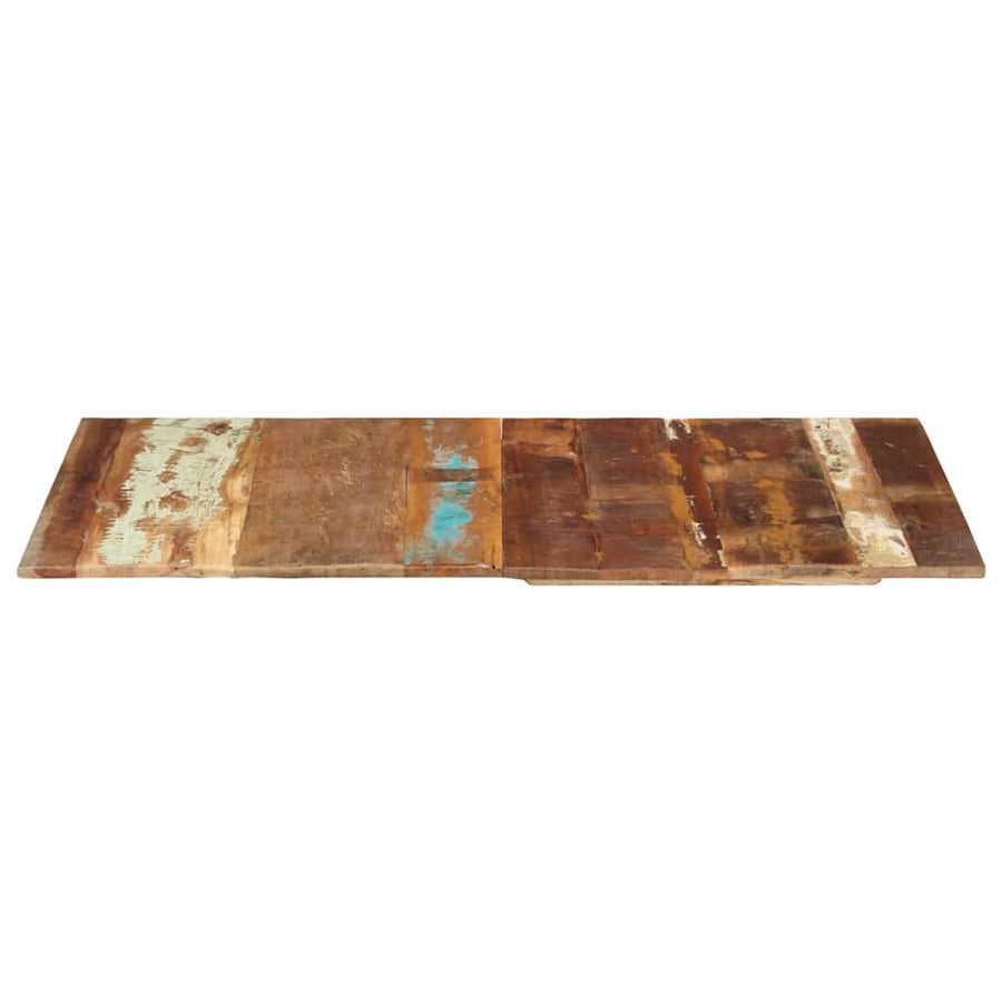 Rectangular Table Top 60x120 cm 15-16 mm Solid Wood Reclaimed
