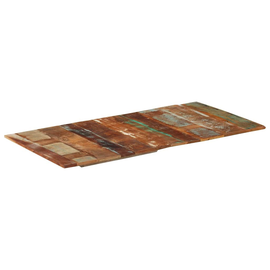 Rectangular Table Top 60x120 cm 15-16 mm Solid Wood Reclaimed