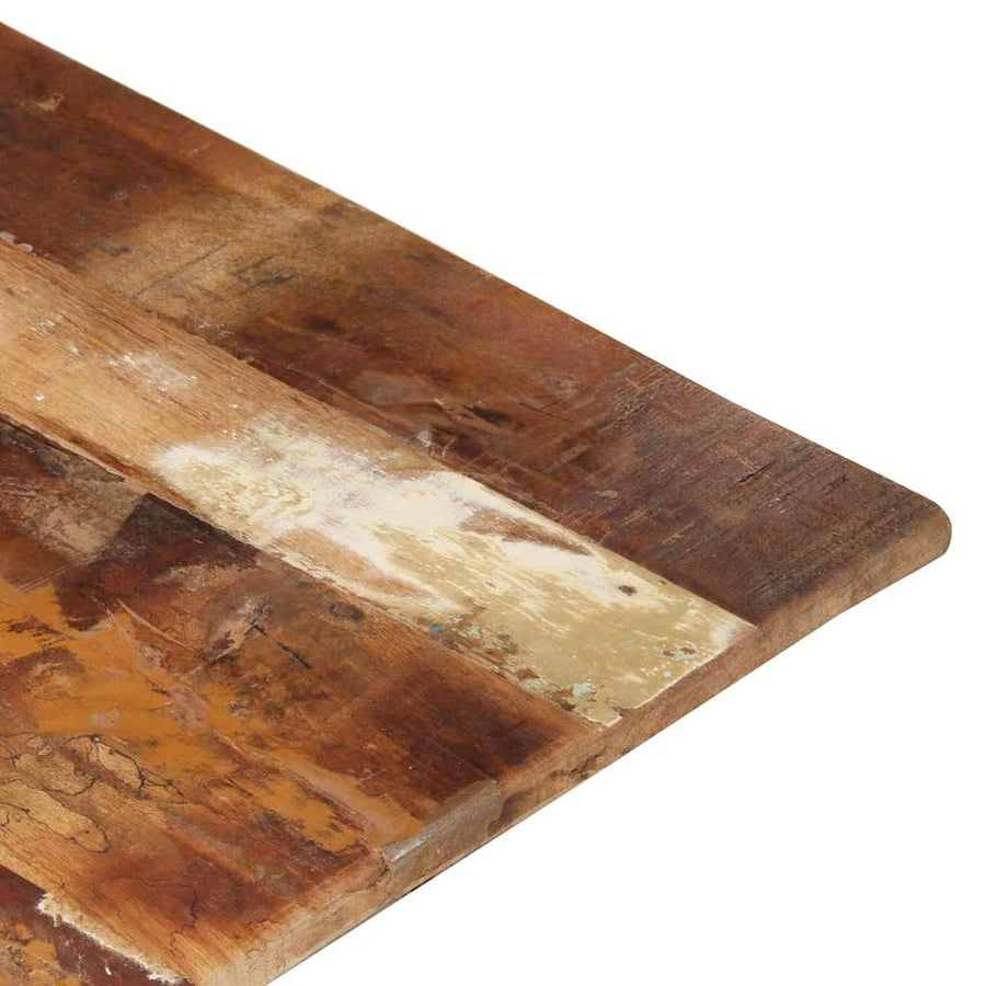 Rectangular Table Top 60x120 cm 15-16 mm Solid Wood Reclaimed