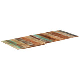 Rectangular Table Top 60x140 cm 15-16 mm Solid Wood Reclaimed