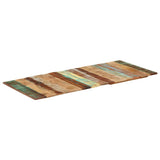 Rectangular Table Top 60x140 cm 15-16 mm Solid Wood Reclaimed