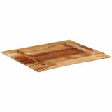Rectangular Table Top 70x80 cm 15-16 mm Solid Wood Reclaimed