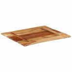Rectangular Table Top 70x80 cm 15-16 mm Solid Wood Reclaimed