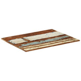 Rectangular Table Top 70x90 cm 15-16 mm Solid Wood Reclaimed