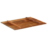 Rectangular Table Top 70x90 cm 15-16 mm Solid Wood Reclaimed