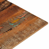 Rectangular Table Top 70x90 cm 15-16 mm Solid Wood Reclaimed