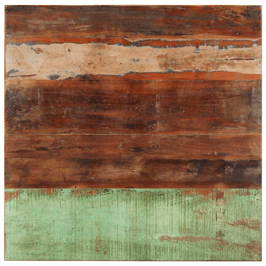 Square Table Top 80x80 cm 15-16 mm Solid Wood Reclaimed