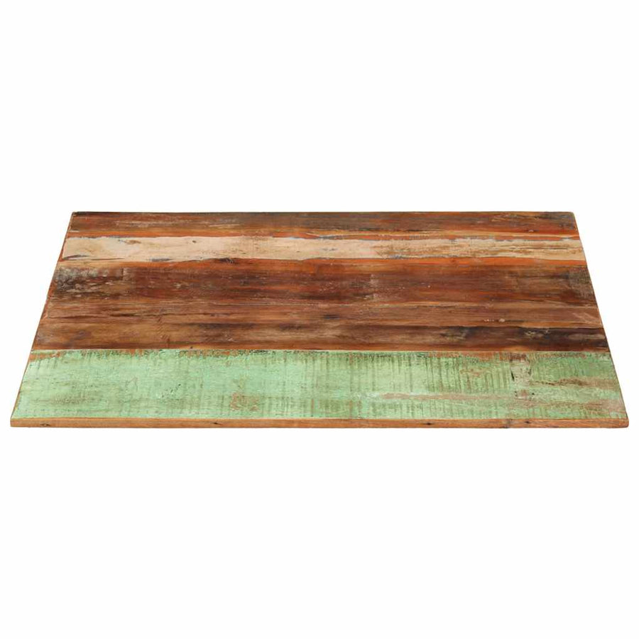 Square Table Top 80x80 cm 15-16 mm Solid Wood Reclaimed