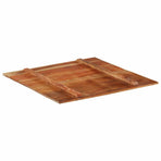 Square Table Top 80x80 cm 15-16 mm Solid Wood Reclaimed