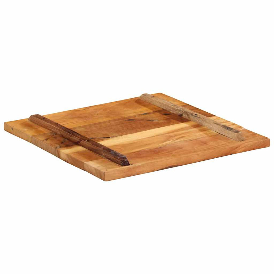 Square Table Top 60x60 cm 25-27 mm Solid Wood Reclaimed