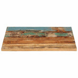 Rectangular Table Top 60x70 cm 25-27 mm Solid Wood Reclaimed