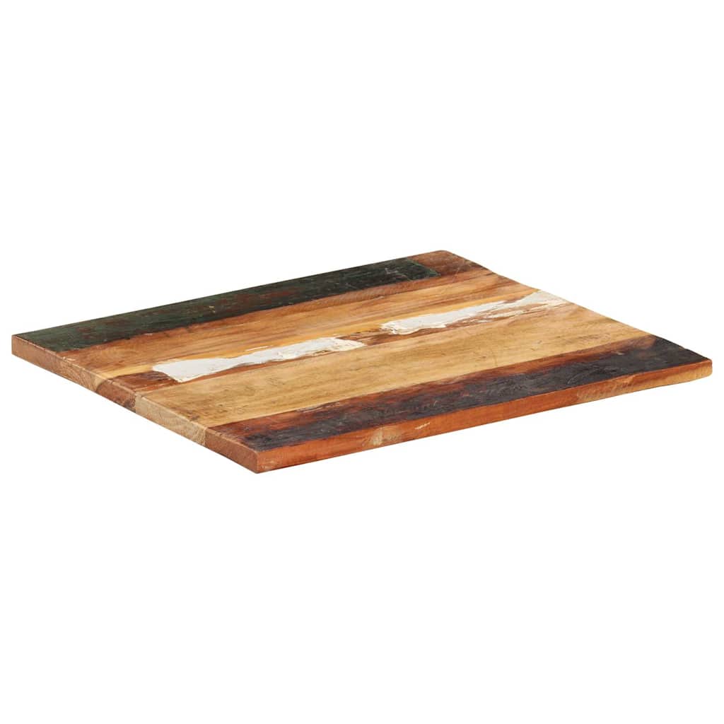 Rectangular Table Top 60x70 cm 25-27 mm Solid Wood Reclaimed