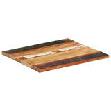 Rectangular Table Top 60x70 cm 25-27 mm Solid Wood Reclaimed
