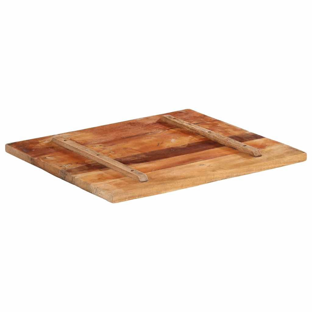 Rectangular Table Top 60x70 cm 25-27 mm Solid Wood Reclaimed