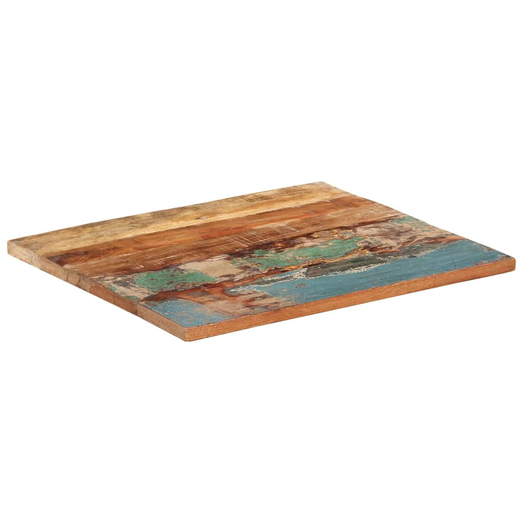 Rectangular Table Top 60x70 cm 25-27 mm Solid Wood Reclaimed