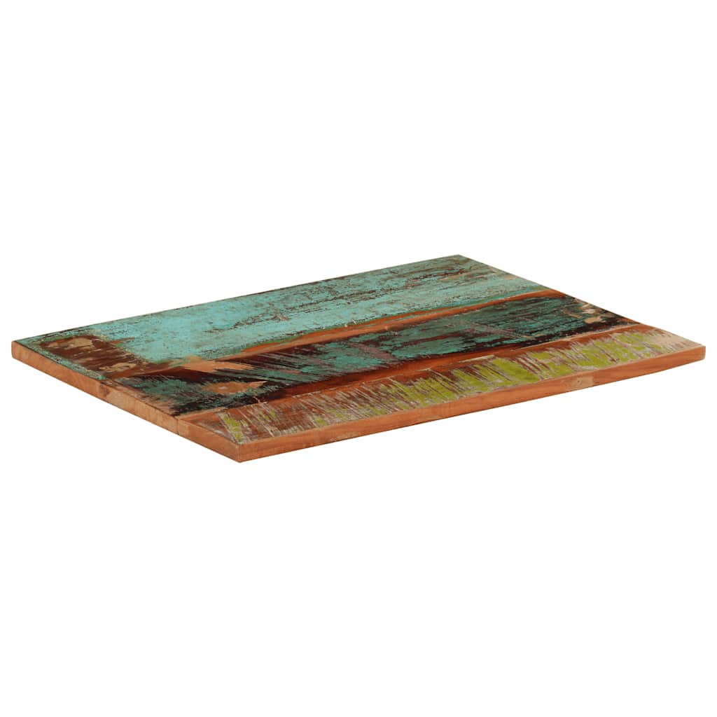 Rectangular Table Top 60x80 cm 25-27 mm Solid Wood Reclaimed