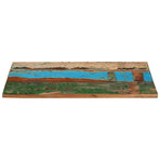 Rectangular Table Top 60x90 cm 25-27 mm Solid Wood Reclaimed