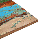 Rectangular Table Top 60x90 cm 25-27 mm Solid Wood Reclaimed - Close-Up Angle