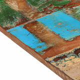 Rectangular Table Top 60x90 cm 25-27 mm Solid Wood Reclaimed - Low Angle