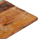 Rectangular Table Top 60x100 cm 25-27 mm Solid Wood Reclaimed - Close-Up Angle
