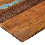 Rectangular Table Top 60x100 cm 25-27 mm Solid Wood Reclaimed - Low Angle