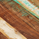 Rectangular Table Top 60x120 cm 25-27 mm Solid Reclaimed Wood - Low Angle