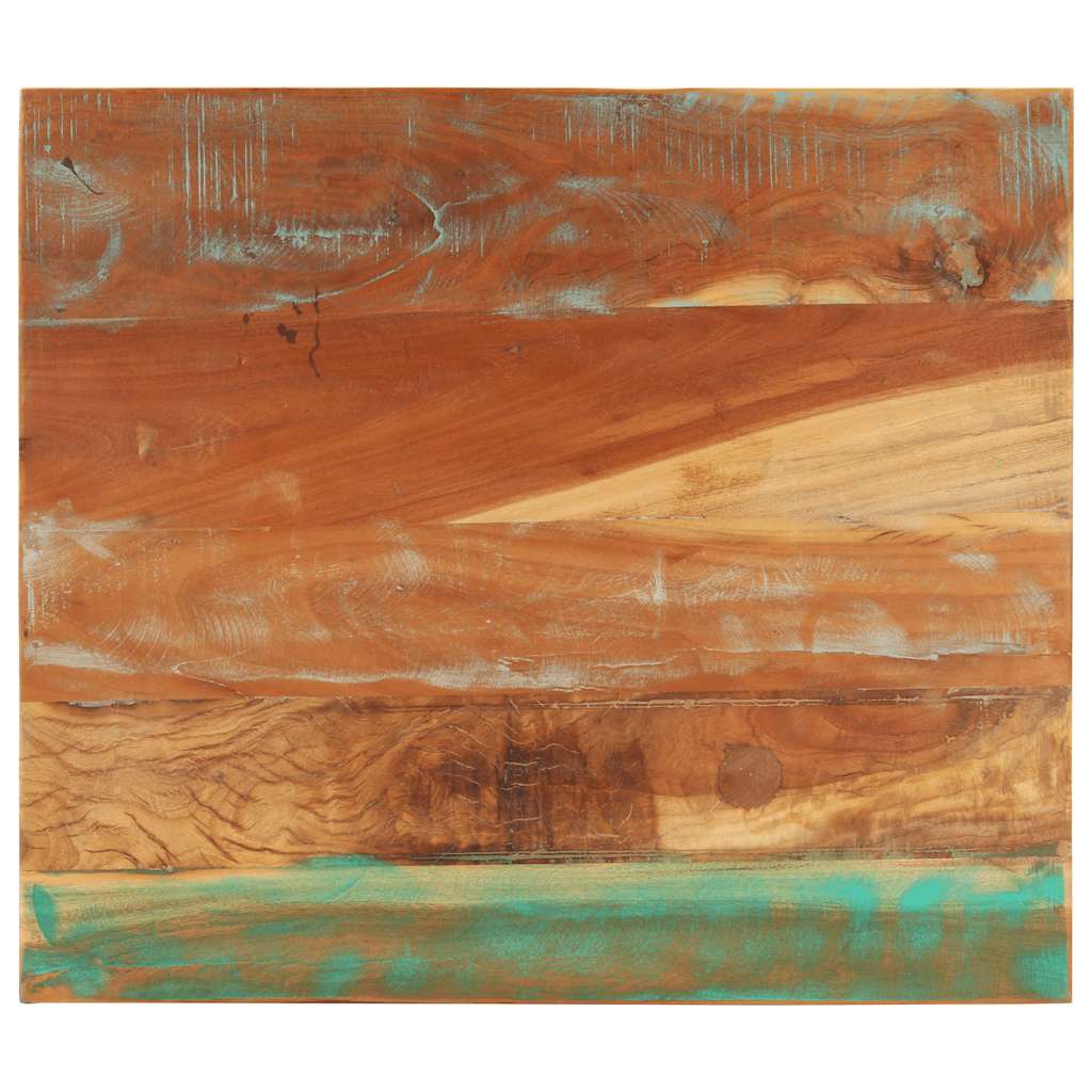 Rectangular Table Top 70x80 cm 25-27 mm Solid Wood Reclaimed
