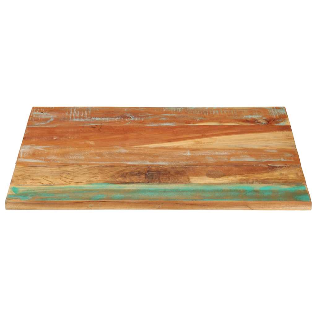 Rectangular Table Top 70x80 cm 25-27 mm Solid Wood Reclaimed