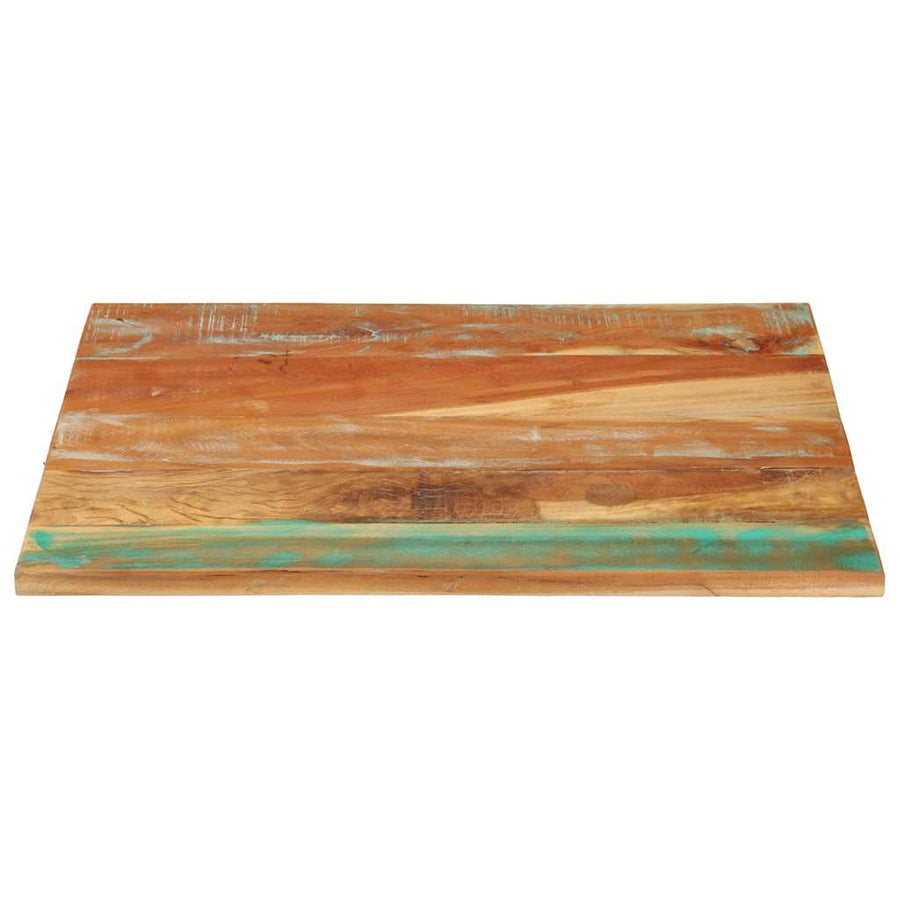 Rectangular Table Top 70x80 cm 25-27 mm Solid Wood Reclaimed