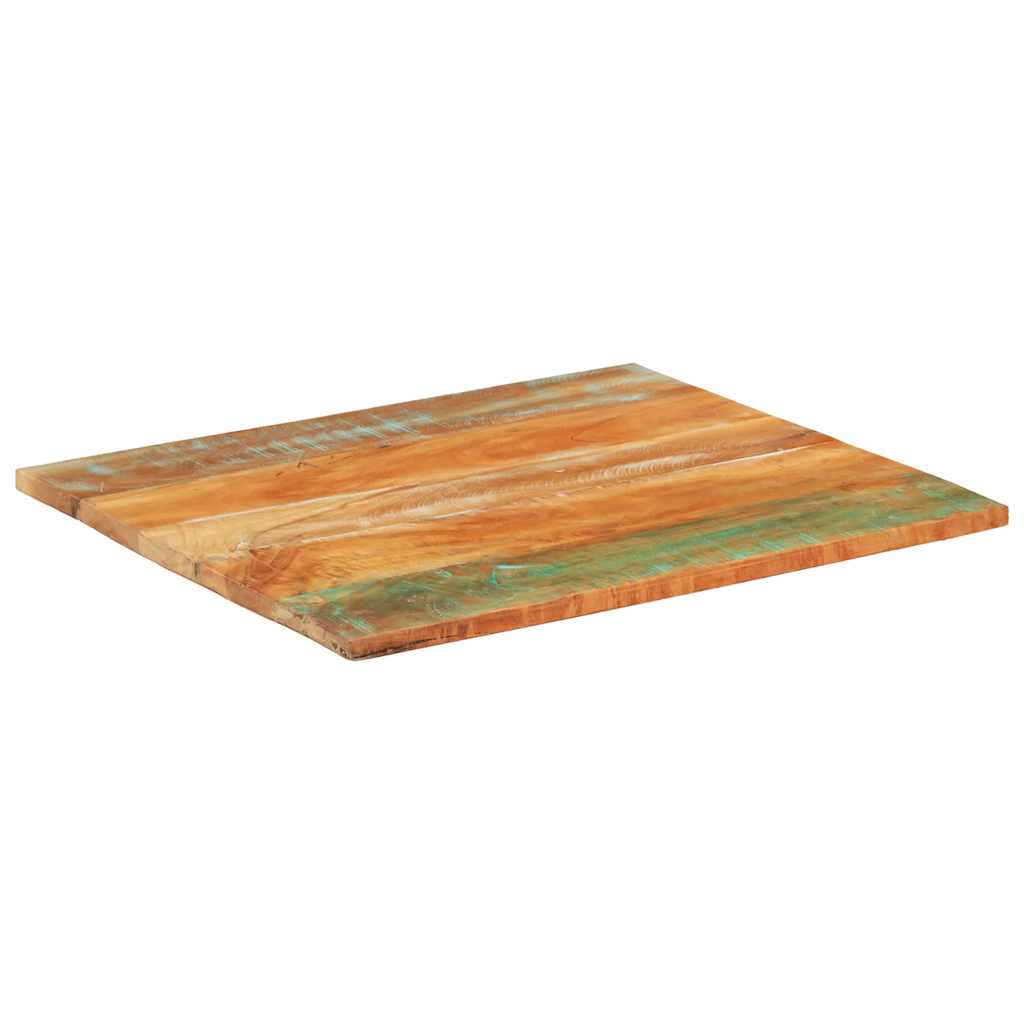 Rectangular Table Top 70x80 cm 25-27 mm Solid Wood Reclaimed
