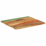 Rectangular Table Top 70x80 cm 25-27 mm Solid Wood Reclaimed