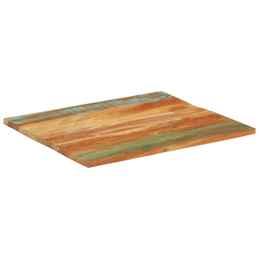 Rectangular Table Top 70x80 cm 25-27 mm Solid Wood Reclaimed