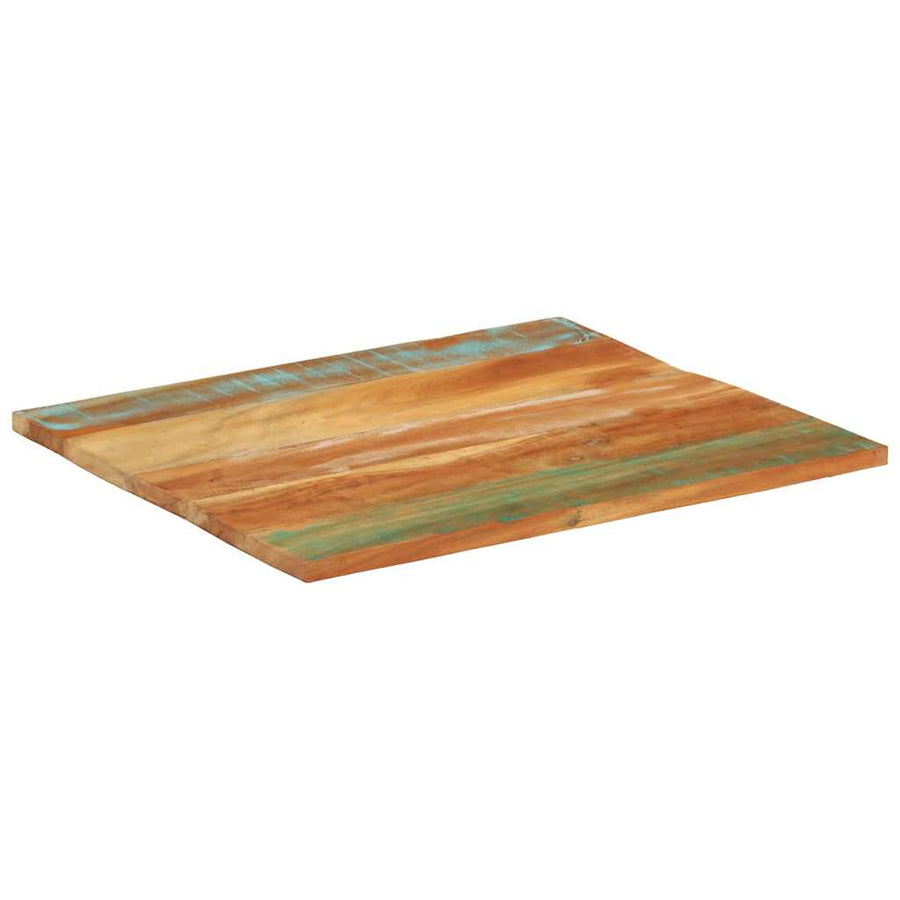 Rectangular Table Top 70x80 cm 25-27 mm Solid Wood Reclaimed