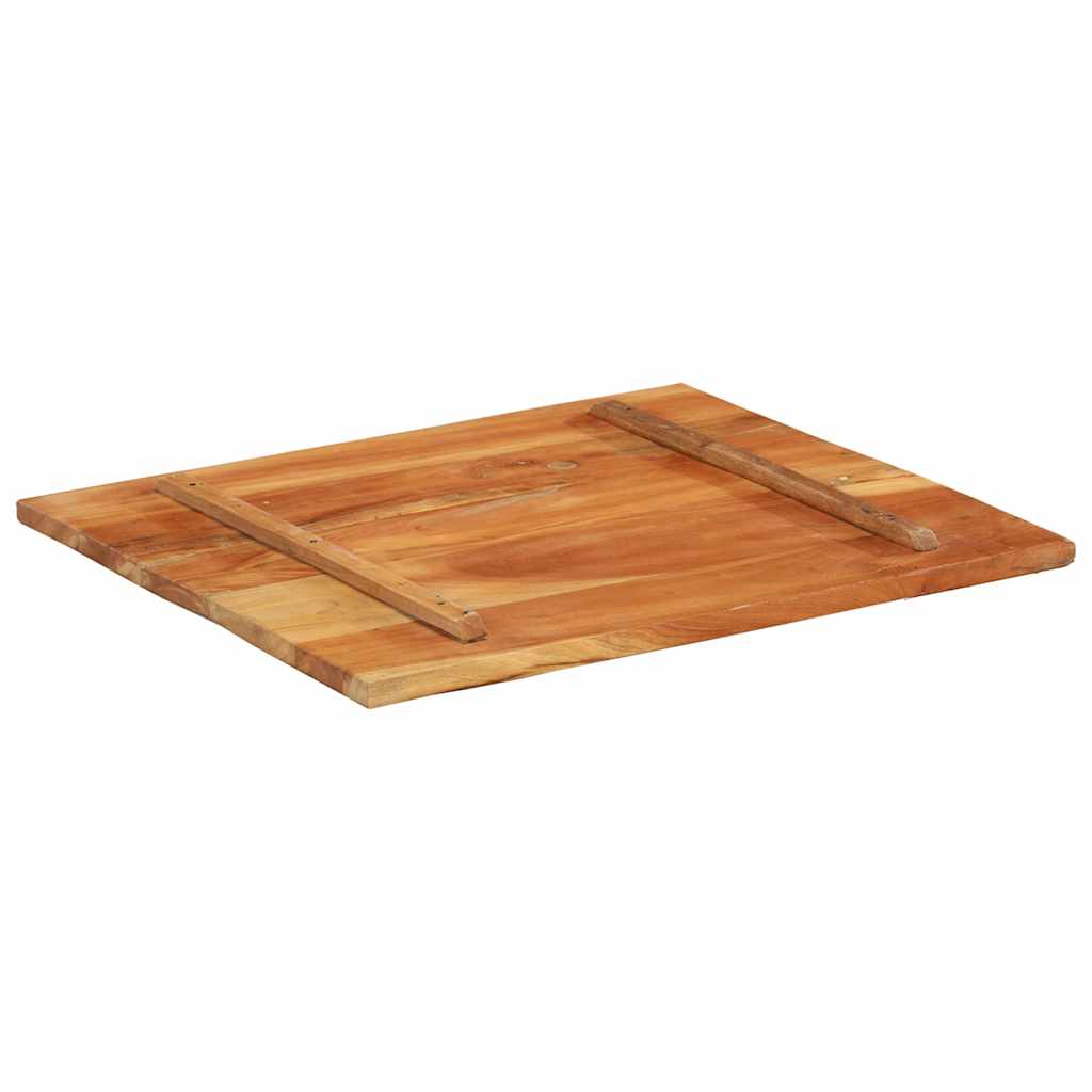 Rectangular Table Top 70x80 cm 25-27 mm Solid Wood Reclaimed