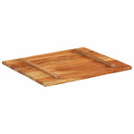 Rectangular Table Top 70x80 cm 25-27 mm Solid Wood Reclaimed