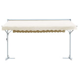 Free Standing Awning 500x300 cm Cream - Front View