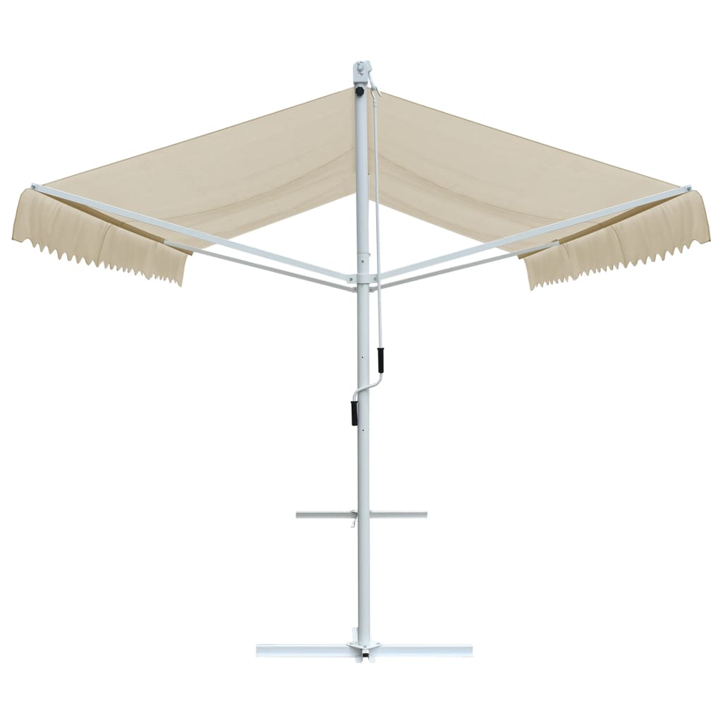 Free Standing Awning 500x300 cm Cream