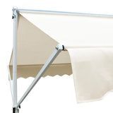 Free Standing Awning 500x300 cm Cream - 45-Degree Angle