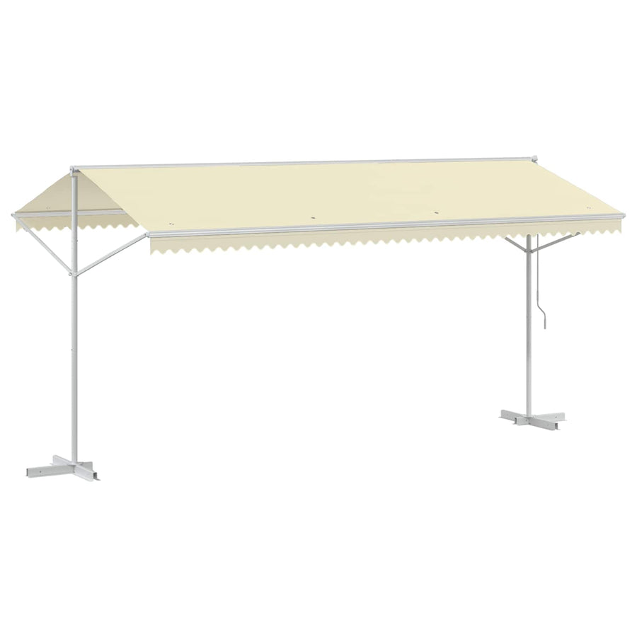 Free Standing Awning 500x300 cm Cream