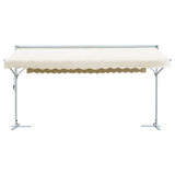 Free Standing Awning 600x300 cm Cream