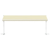 Free Standing Awning 600x300 cm Cream