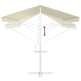 Free Standing Awning 600x300 cm Cream - Extra Image